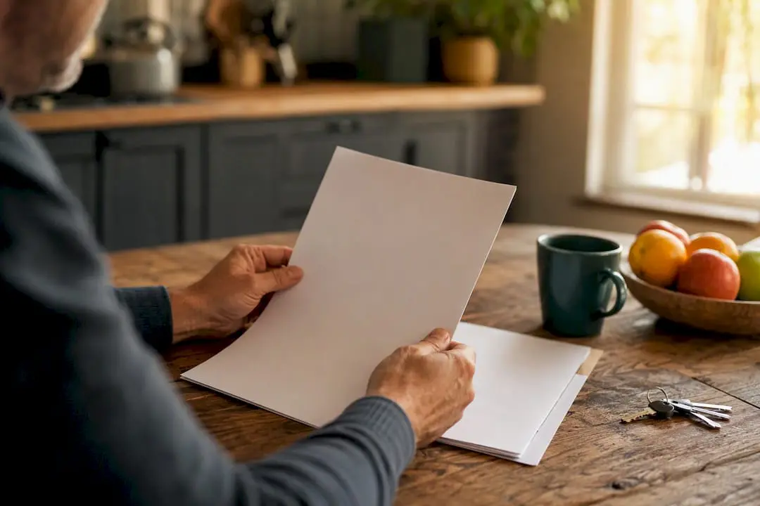 Hands reviewing closing documents