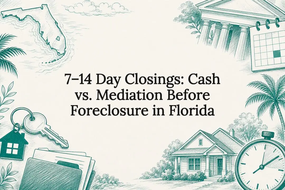 7–14 Day Closings: Cash vs. Mediation Before Foreclosure in Florida