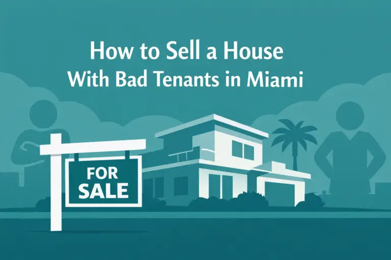 How to Sell a House With Bad Tenants in Miami